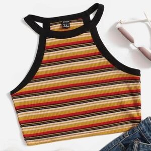 Shein Rib Knit Crop Top